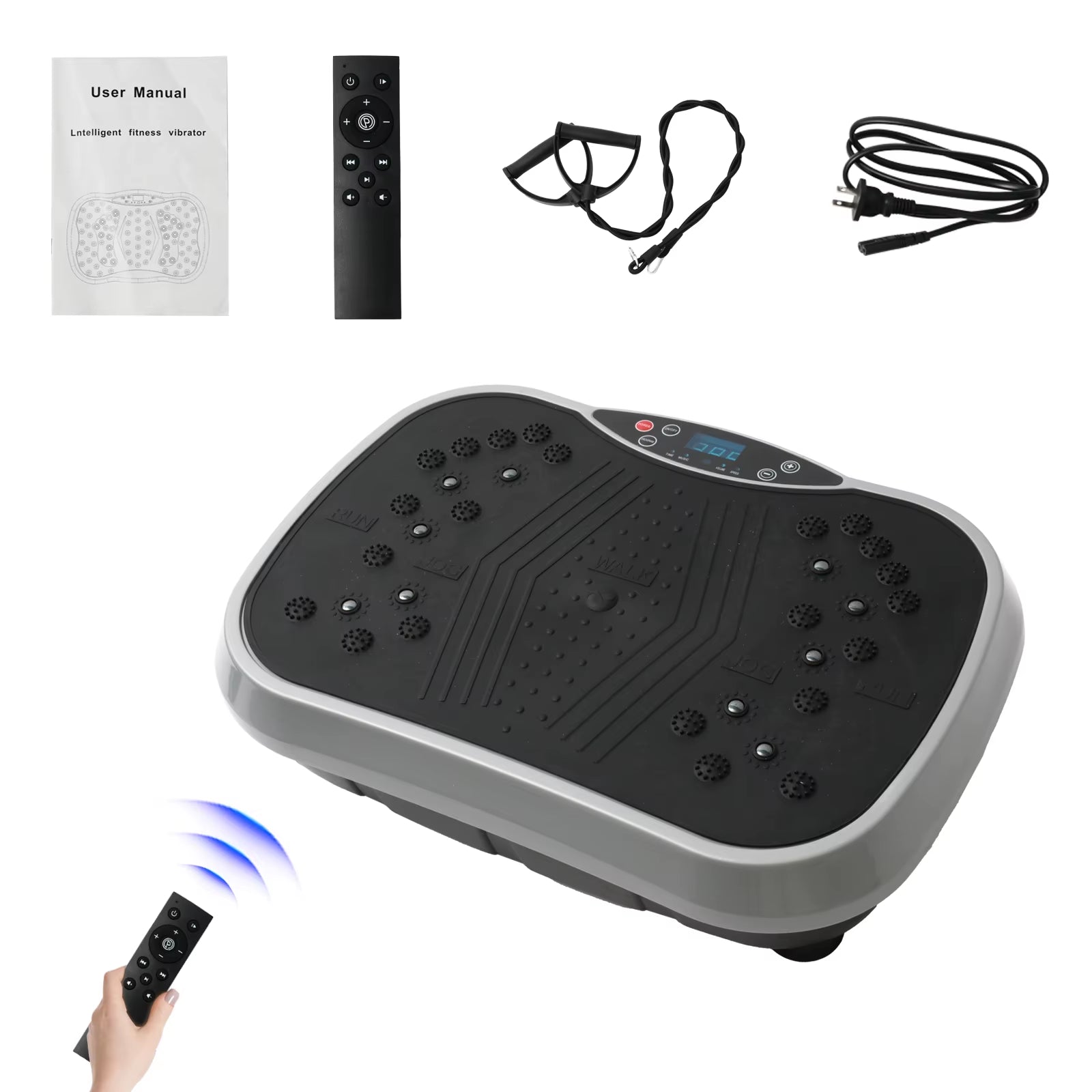 Vibration Plate Exercise Machine Fat-Burning Home Fitness Fat Slinger Shaping Whole Body Workout Portable Fitness Equipment