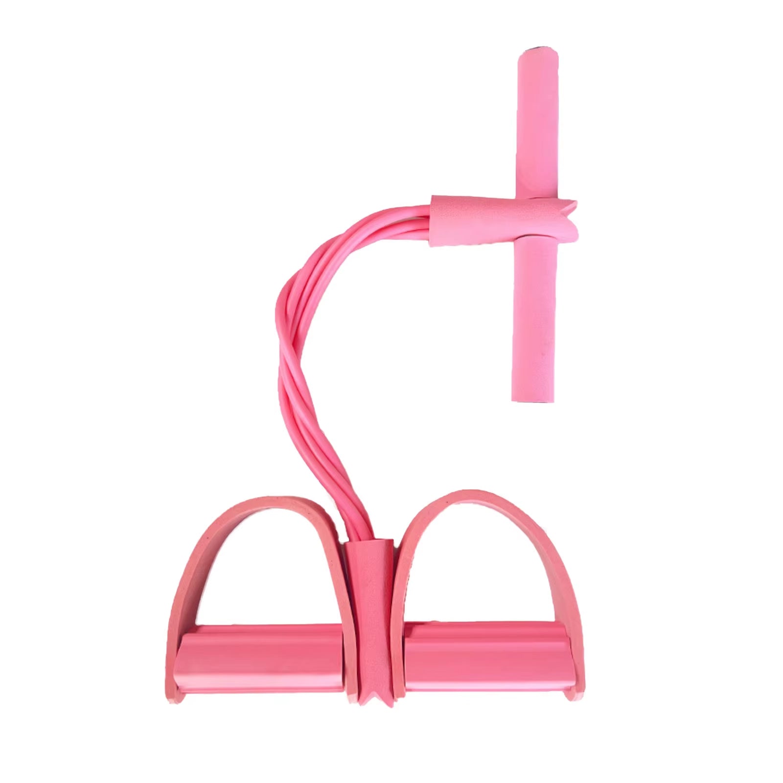 Four-Tube Pedal Tensioner Multi-Functional Household Fitness Equipment Yoga Abdominal Strengthening Elastic Band Tension Rope