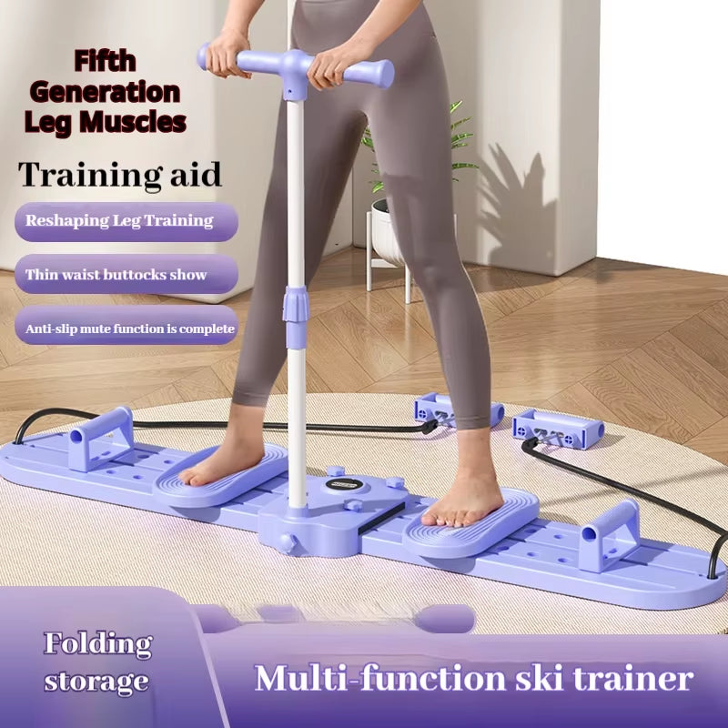 Pelvic Muscle Trainer Ski Machine Fitness Leg Aerobics Home Fitness Equipment Postpartum Repair Leg Strength Exercise Equipment